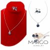 Swarovski vergoldete Halskette 18 Karat Weißgold
