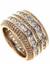 Goldring 18,60 mm. vergoldete Verlobung Xuping