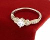 Goldring 18,60 mm. vergoldete Verlobung Xuping