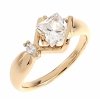 Goldring 18,60 mm. vergoldete Verlobung Xuping