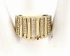 Goldring 18,60 mm. vergoldete Verlobung Xuping