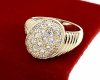 Goldring 18,60 mm. vergoldete Verlobung Xuping