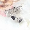 vergoldete Ohrringe mit exklusiven Zirkonia