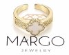 Goldring 17,00 mm. vergoldete Verlobung Xuping