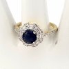 Goldring 18,60 mm. vergoldete Verlobung Xuping
