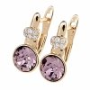 exklusive swarovski vergoldete ohrringe