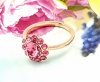 Goldring 17,00 mm. vergoldete Verlobung Xuping