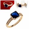 Goldring 18,60 mm. vergoldete Verlobung Xuping