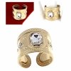 Ring 18,30 mm, goldener Edelstahl