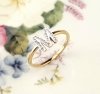 Ring 18,30 mm, goldener Edelstahl