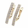 exklusive swarovski vergoldete ohrringe