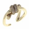 Goldring 17,00 mm. vergoldete Verlobung Xuping