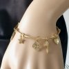 ARMBAND GOLD CELEBRITY EDELSTAHL