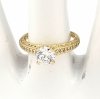 Goldring 18,60 mm. vergoldete Verlobung Xuping
