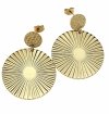 goldene Ohrringe aus Edelstahl