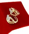 exklusive swarovski vergoldete ohrringe