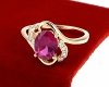 Goldring 18,60 mm. vergoldete Verlobung Xuping