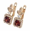 exklusive swarovski vergoldete ohrringe