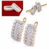 exklusive swarovski vergoldete ohrringe