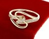 Goldring 18,60 mm. vergoldete Verlobung Xuping