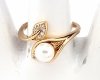 Goldring 18,60 mm. vergoldete Verlobung Xuping