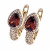 exklusive swarovski vergoldete ohrringe