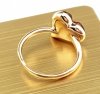 Goldring 18,30 mm. vergoldete Verlobung Xuping