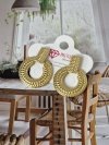 goldene Ohrringe aus Edelstahl