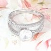 Goldring 17,00 mm. vergoldete Verlobung Xuping