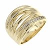 Goldring 18,60 mm. vergoldete Verlobung Xuping