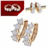 exklusive swarovski vergoldete ohrringe