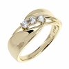 Goldring 18,60 mm. vergoldete Verlobung Xuping