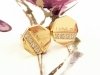 goldene Ohrringe aus Edelstahl