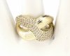 Goldring 17,00 mm. vergoldete Verlobung Xuping