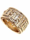 Goldring 18,60 mm. vergoldete Verlobung Xuping