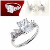 Goldring 18,60 mm. vergoldete Verlobung Xuping