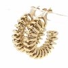 goldene Ohrringe aus Edelstahl