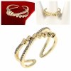 Goldring 18,60 mm. vergoldete Verlobung Xuping