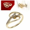 Goldring 18,60 mm. vergoldete Verlobung Xuping