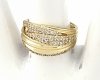 Goldring 18,60 mm. vergoldete Verlobung Xuping
