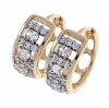 exklusive swarovski vergoldete ohrringe