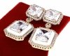 exklusive swarovski vergoldete ohrringe