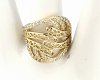 Goldring 18,60 mm. vergoldete Verlobung Xuping
