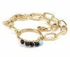 ARMBAND GOLD CELEBRITY EDELSTAHL