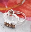 Goldring 17,60 mm. vergoldete Verlobung Xuping