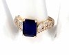 Goldring 18,60 mm. vergoldete Verlobung Xuping