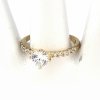 Goldring 18,60 mm. vergoldete Verlobung Xuping