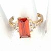 Goldring 18,60 mm. vergoldete Verlobung Xuping