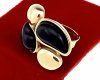 Ring 18,30 mm, goldener Edelstahl