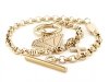 ARMBAND GOLD CELEBRITY EDELSTAHL